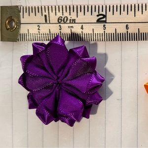 Handmade Purple Flowerettes for barrettes and more